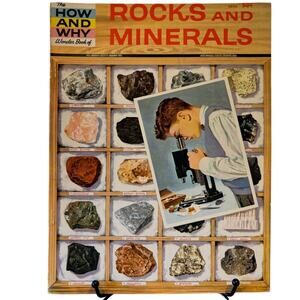 VTG 1st Ed. 1960 How and Why Wonder Book of Rocks and Minerals, 5004, PB